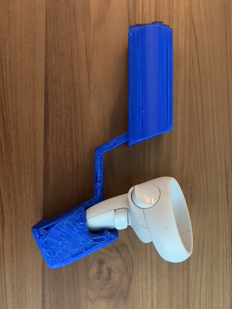 Photo of the 3D printed grip V1